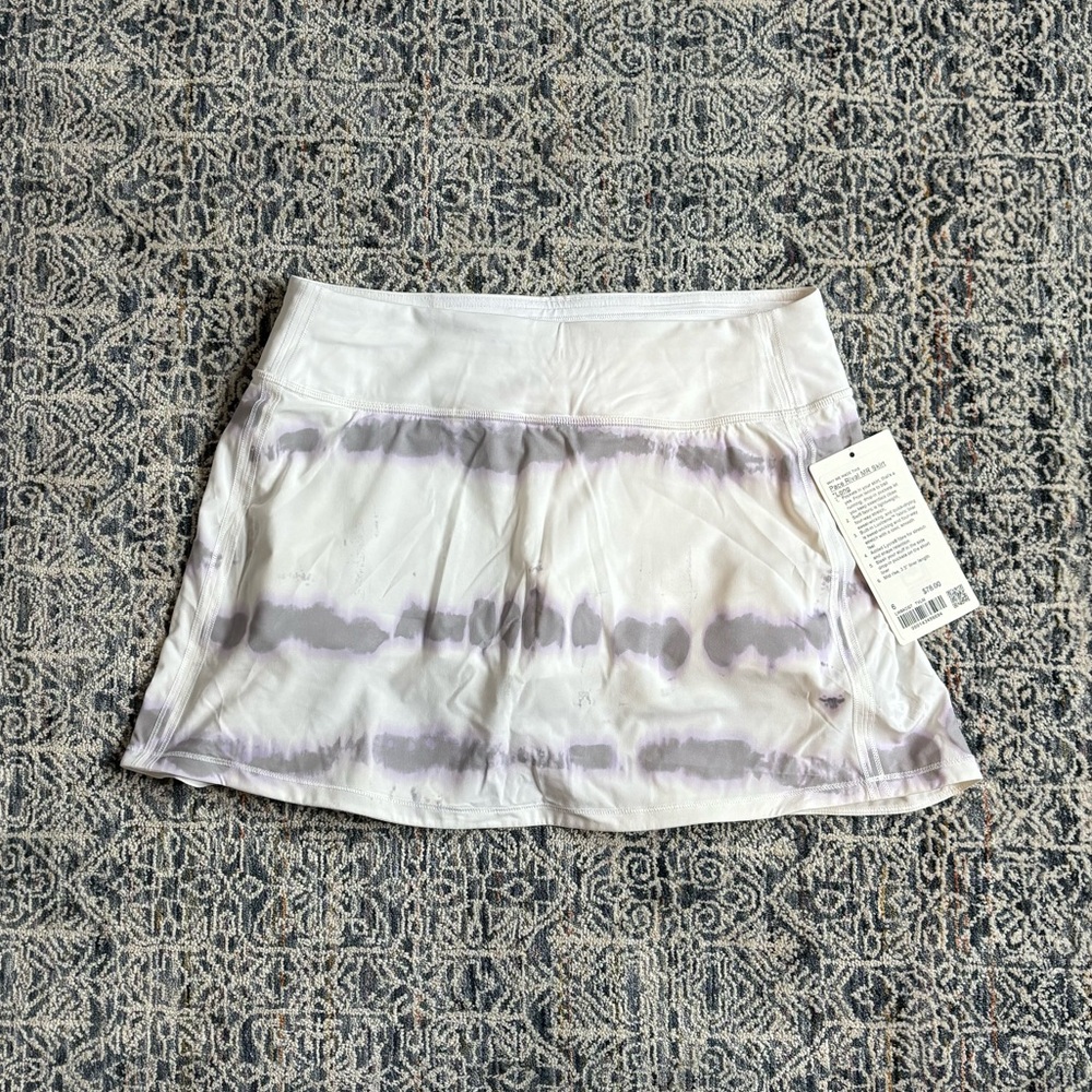 Lululemon Pace Rival Mid Rise Skirt Long Lilac Multi
